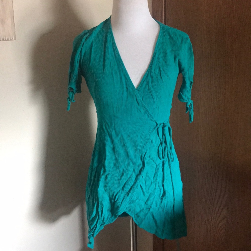 Ivory Teal Tunic